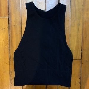 Adidas High Neck Racerback Running Workout Crop Top